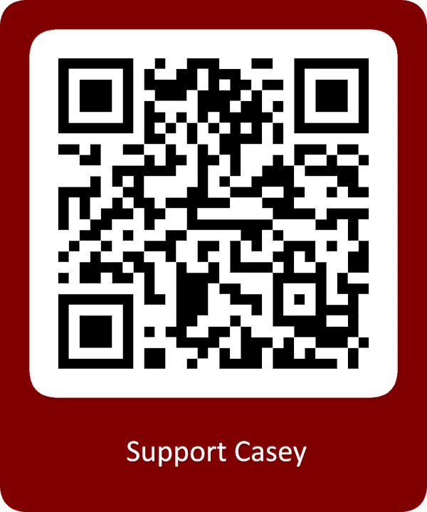 Support Casey via a QR Code