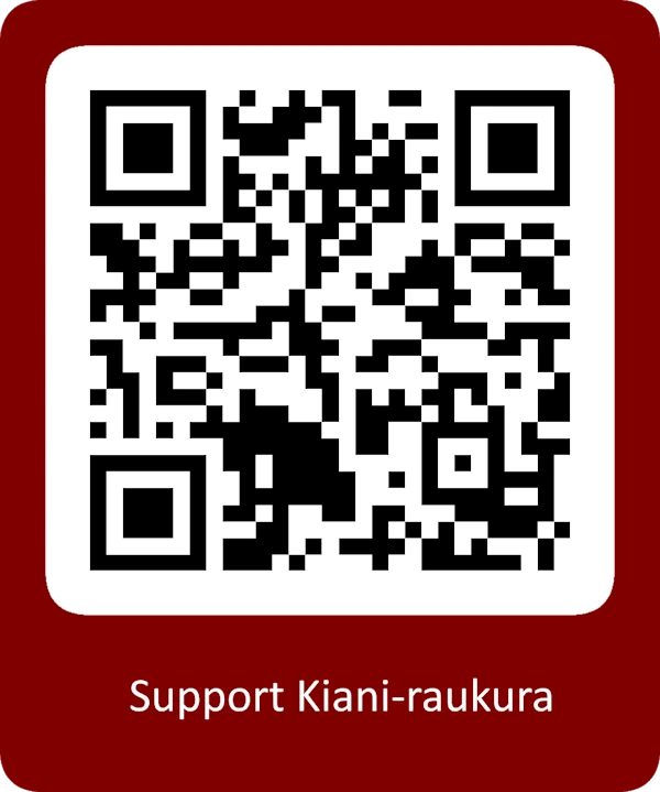 Support Kiani-raukura via a QR Code