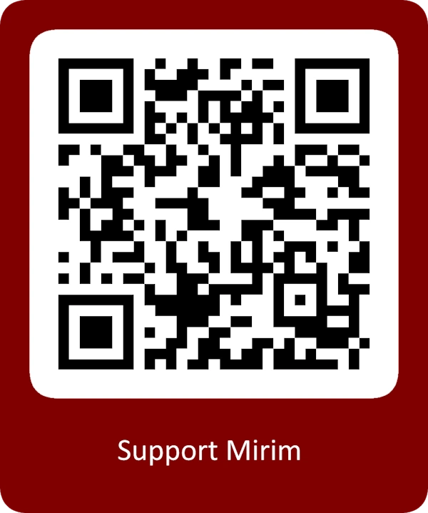 Support Mirim via a QR Code