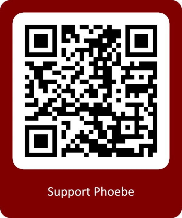 Support Phoebe via a QR Code