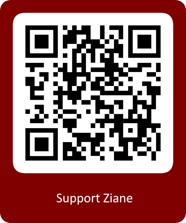 Support Ziane via a QR Code