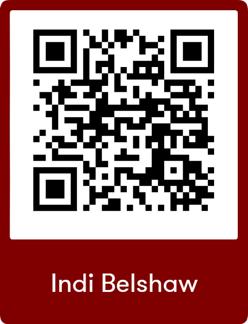 Indi Belshaw QR Code