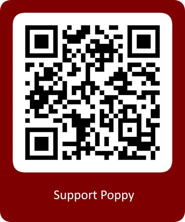 Support Poppy via a QR Code
