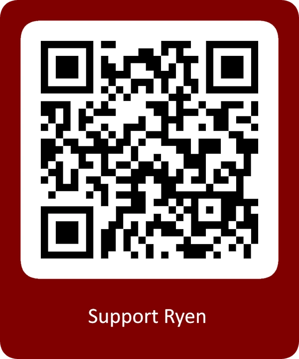 Support Ryen via a QR Code