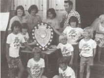 1974 Junior Boys weigh in with the Ranfurly Shield