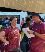 Poppy and coach